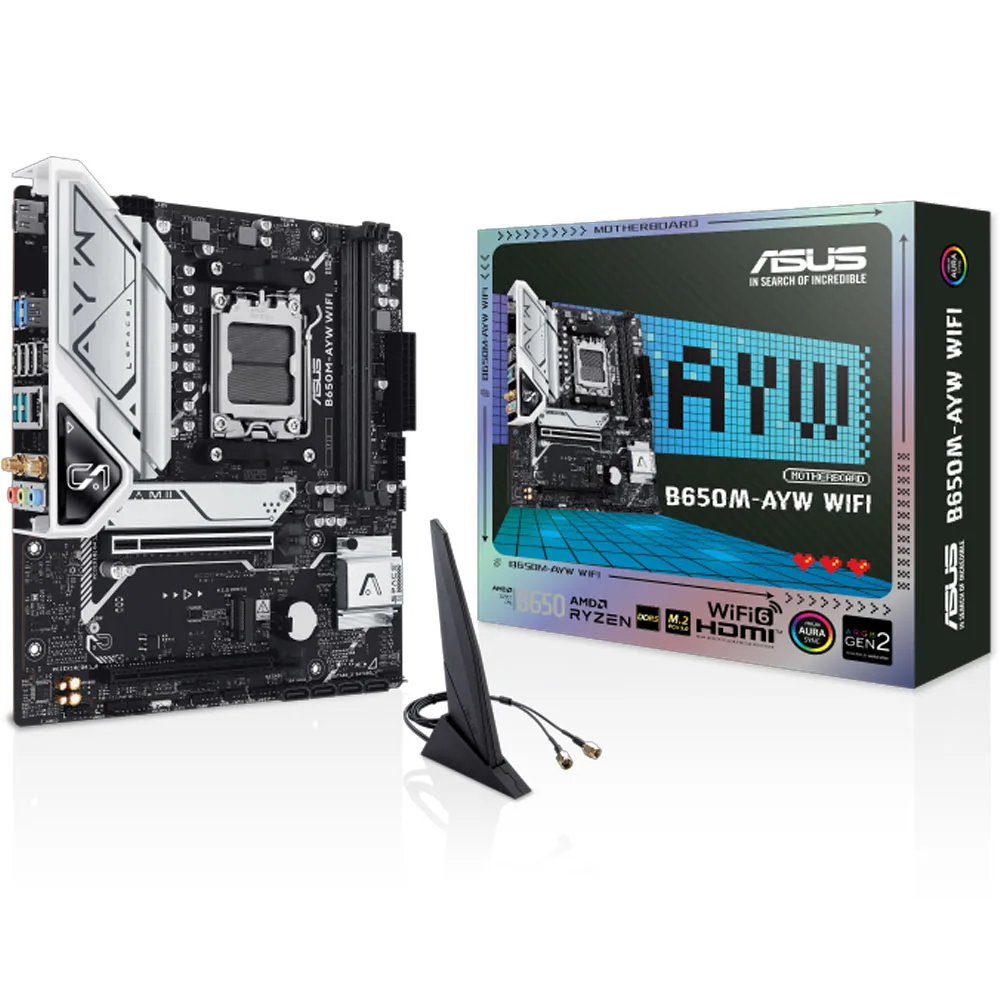 MB ASUS AM5 B650M-AYW WIFI DDR5 BOX M-ATX