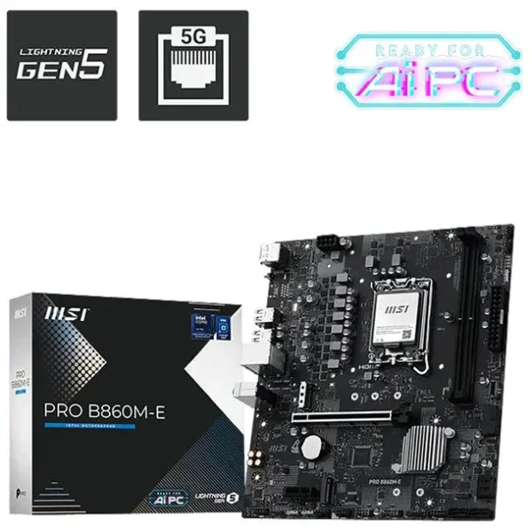 MB MSI S1851 PRO B860M-E DDR5 BOX M-ATX