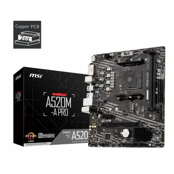 MB MSI AM4 A520M-A PRO DDR4 BOX M-ATX