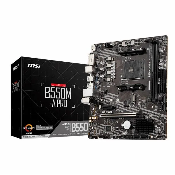 MB MSI AM4 B550M-A PRO DDR4 BOX M-ATX