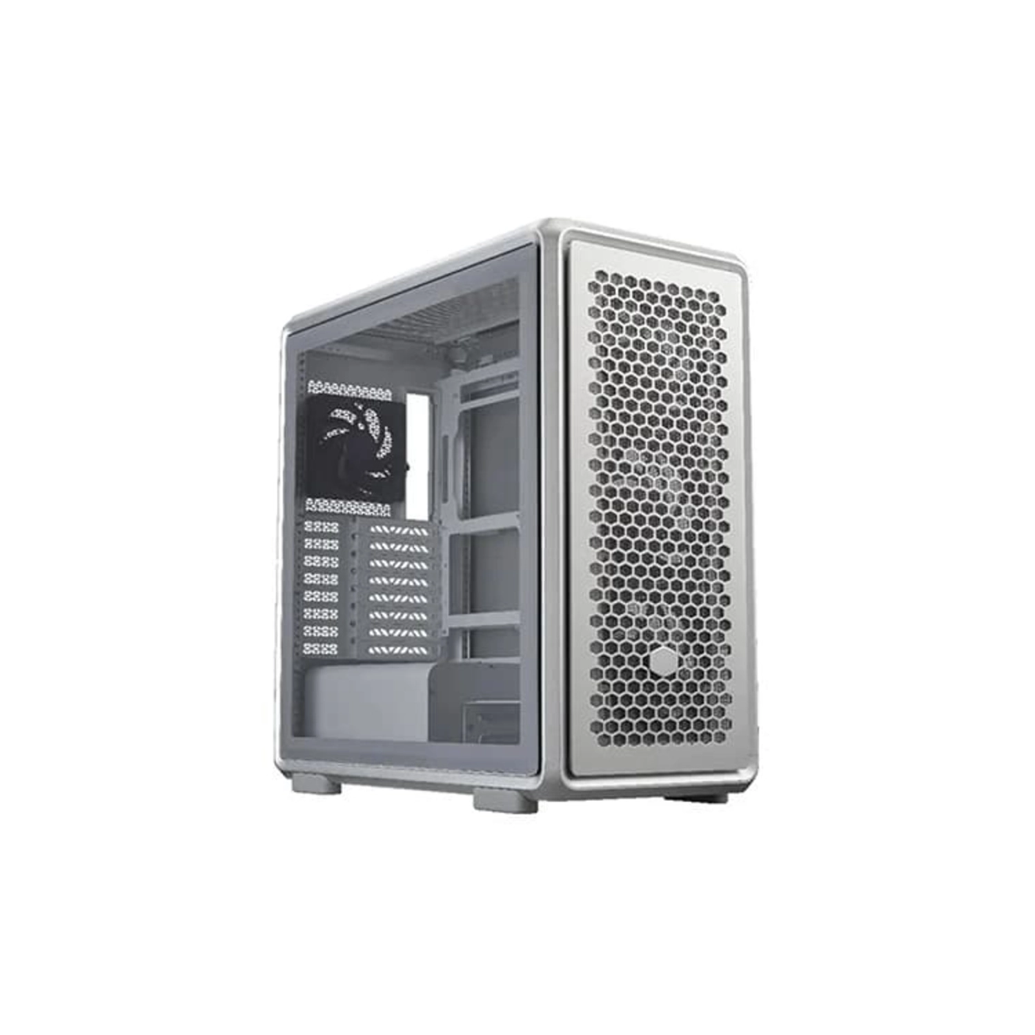 GABINETE COOLER MASTER MASTERFRAME 600 4 FANS SICKLEFLOW ALUMINIO MODULAR SILVER S/FUENTE