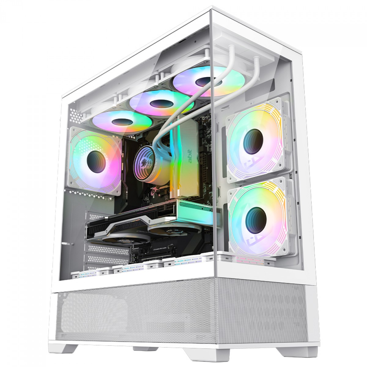 GAB GAMEMAX VISTA AW 6*FAN ARGB E-ATX BLANCO