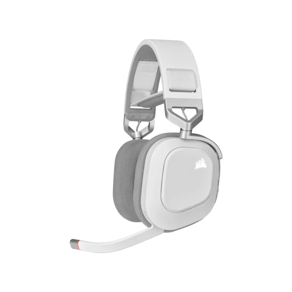 Auriculares gaming CORSAIR HS80 RGB WIRELESS con audio espacial - blanco
