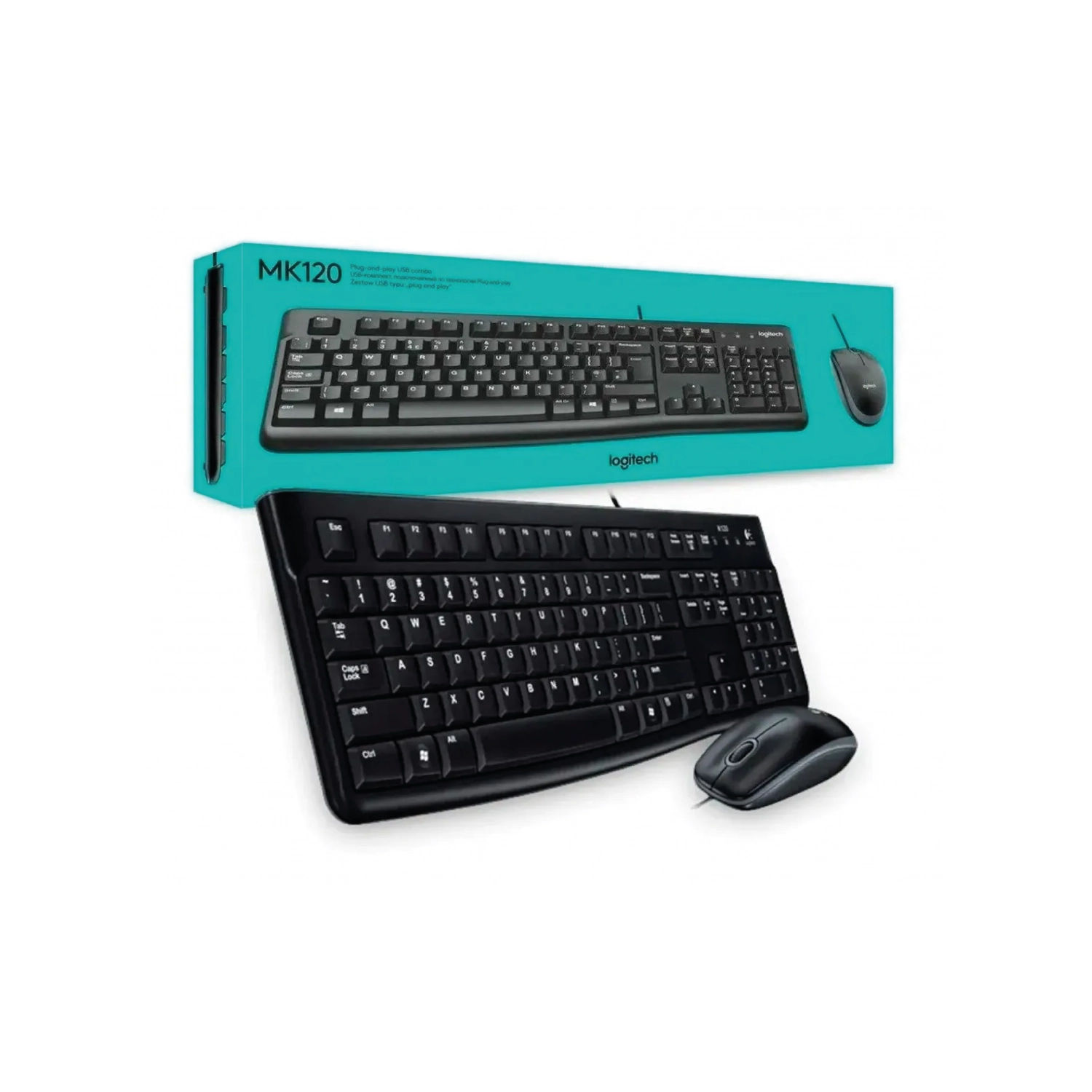 COMBO TECLADO Y MOUSE LOGITECH MK120 ESPAÑOL