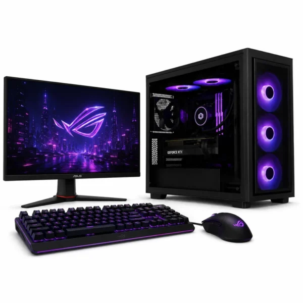 PC GAMER RYZEN 5 5500 · RTX 3050 · A520 · 16GB · SSD 1TB · 650W 80+ · GAB RGB · MONITOR 165HZ CURVO