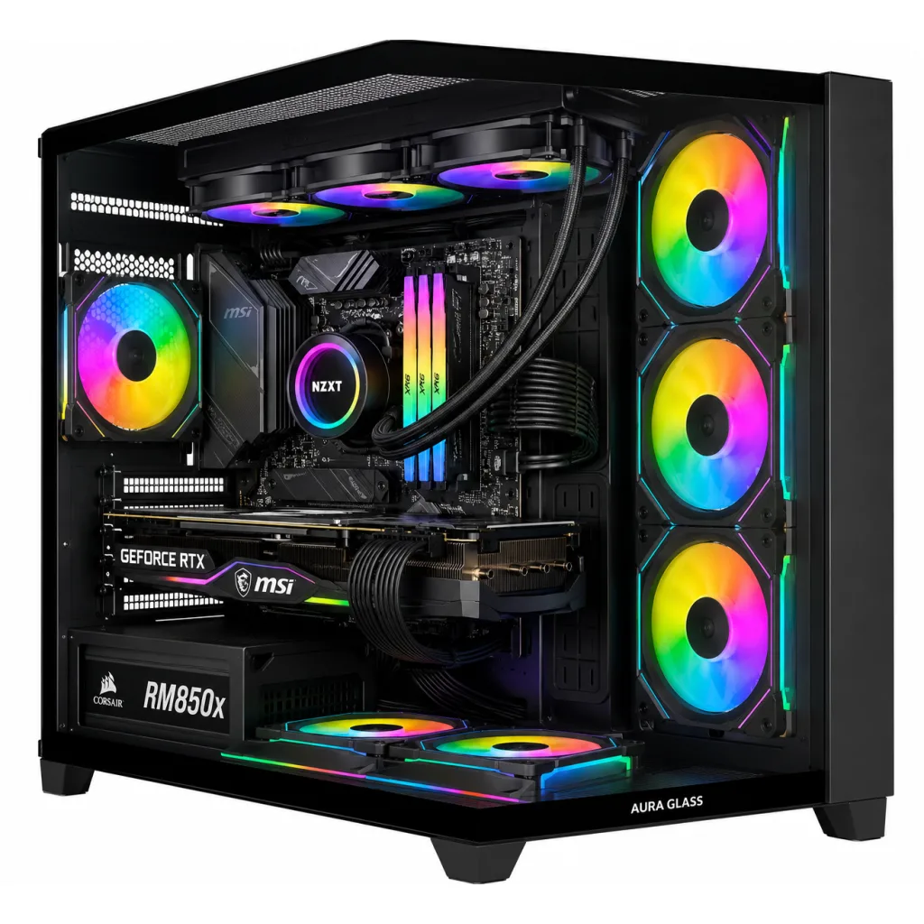 PC GAMER AMD RYZEN 7 9800X3D RTX 5070 12GB 32GB DDR5 X870E 1TB NVME 850W 80+ GAB MINOR 7 RGB