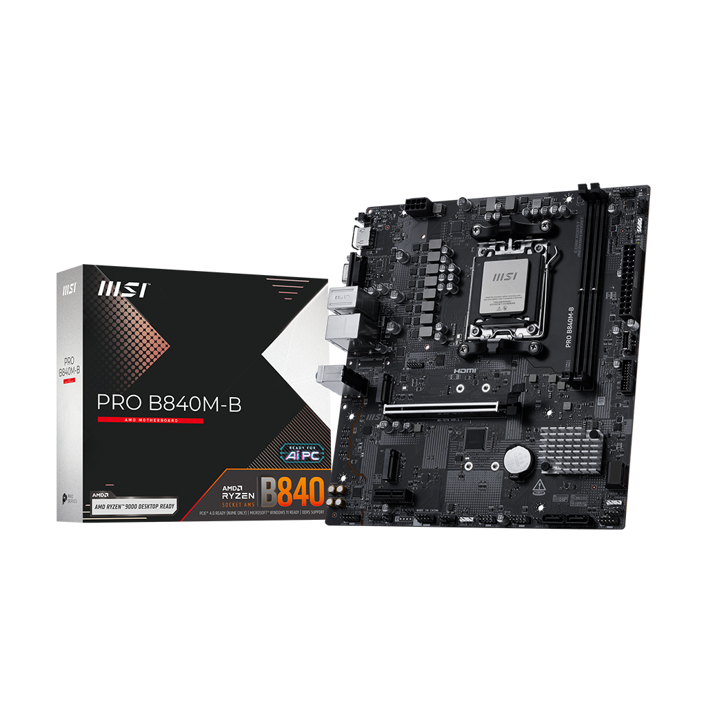 MB MSI AM5 PRO B840M-B DDR5 BOX M-ATX