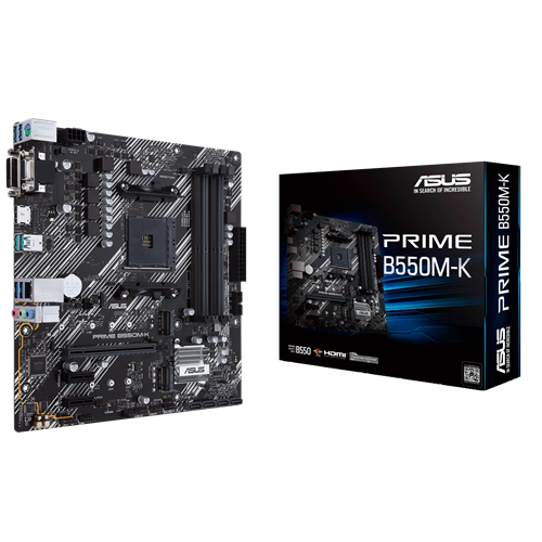 MB ASUS AM4 PRIME B550M-K ARGB DDR4 BOX M-ATX