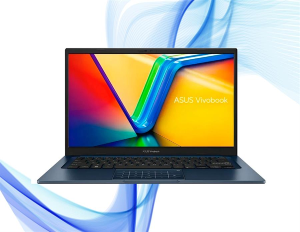 Notebook Asus VivoBook X1404VA-I38128 de 14" con procesador Intel Core i3-1315U, SSD de 128 GB y 8 GB de RAM (azul). BKP26