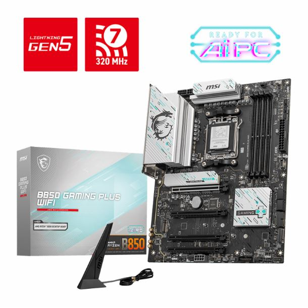 MOTHERBOARD MSI B850 GAMING PLUS WIFI AM5 DDR5