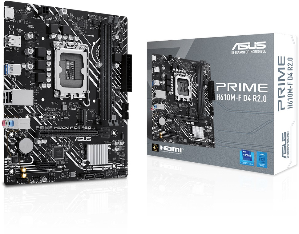 MB ASUS S1700 PRIME H610M-F D4 R2.0 DDR4 BOX M-ATX