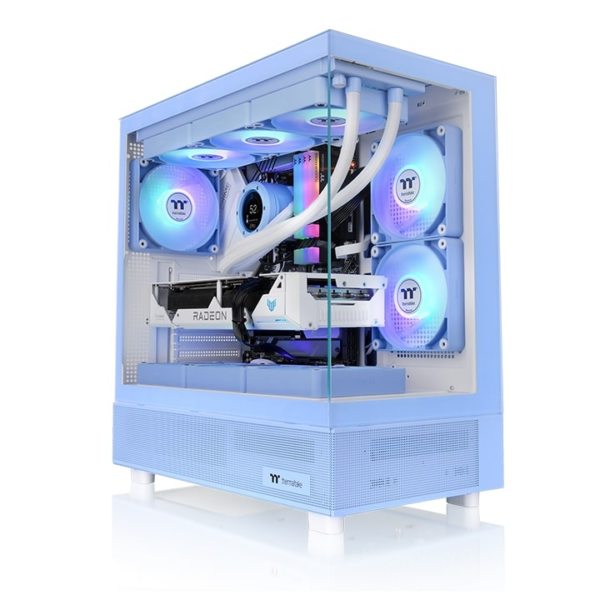 Gabinete TT View 270 Plus Mid-Tower TG x2 Fan ARGB x3 Hydrangea Blue (4212)