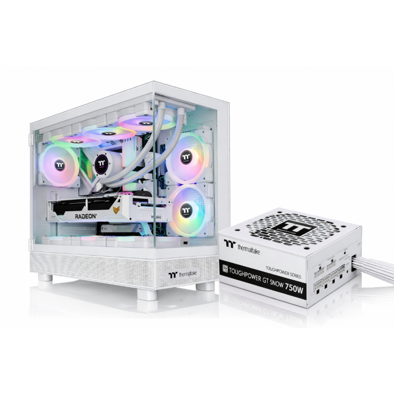 GABINETE C/FUENTE VIEW 270 + 750W 80 PLUS GOLD (WHITE EDITION)