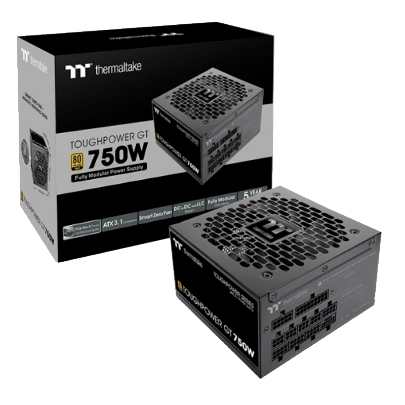 FUENTE GAMER THERMALTAKE TP GT 750W ANALOG 80 PLUS GOLD WHITE