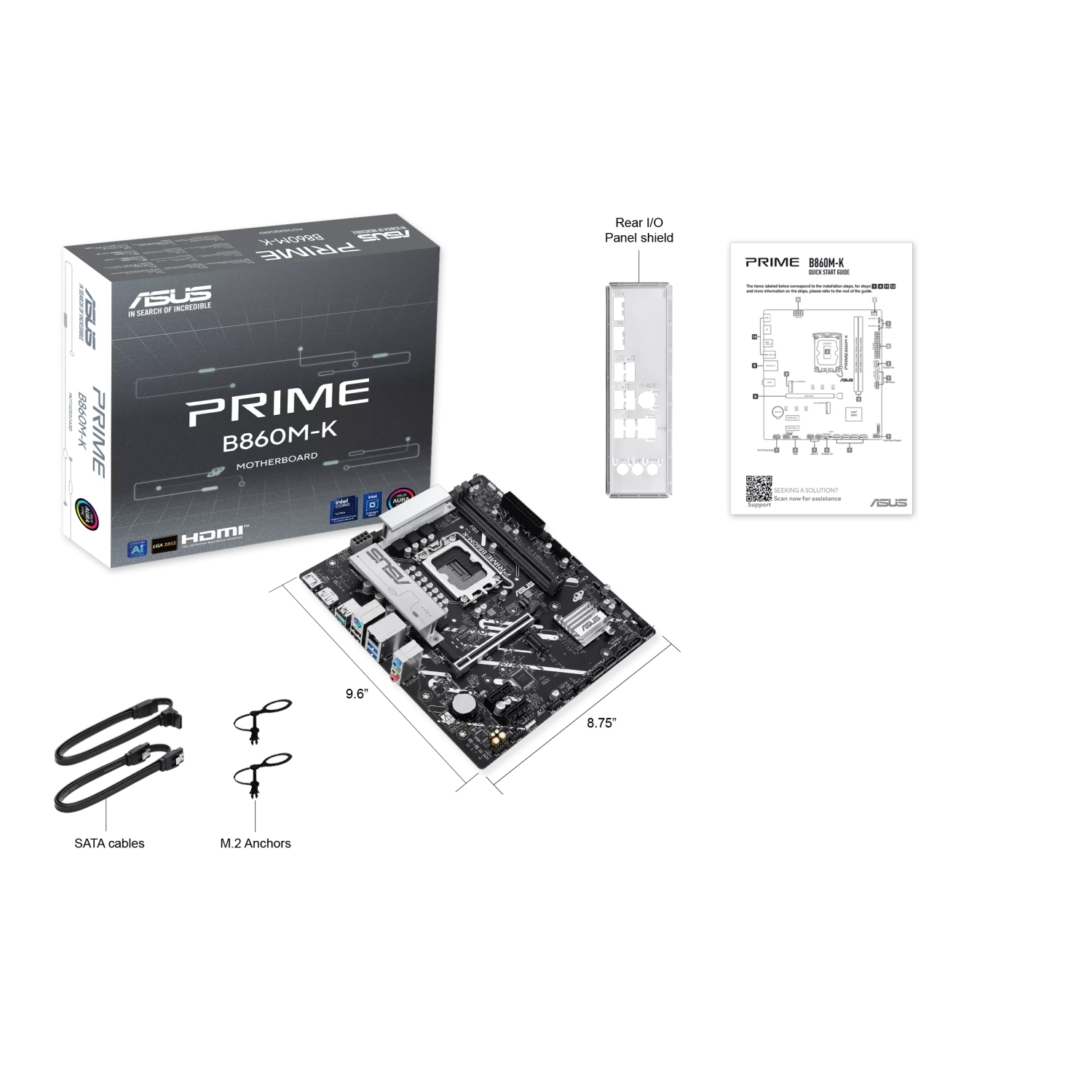MOTHERBOARD ASUS PRIME B860M-K LGA1851 DDR5