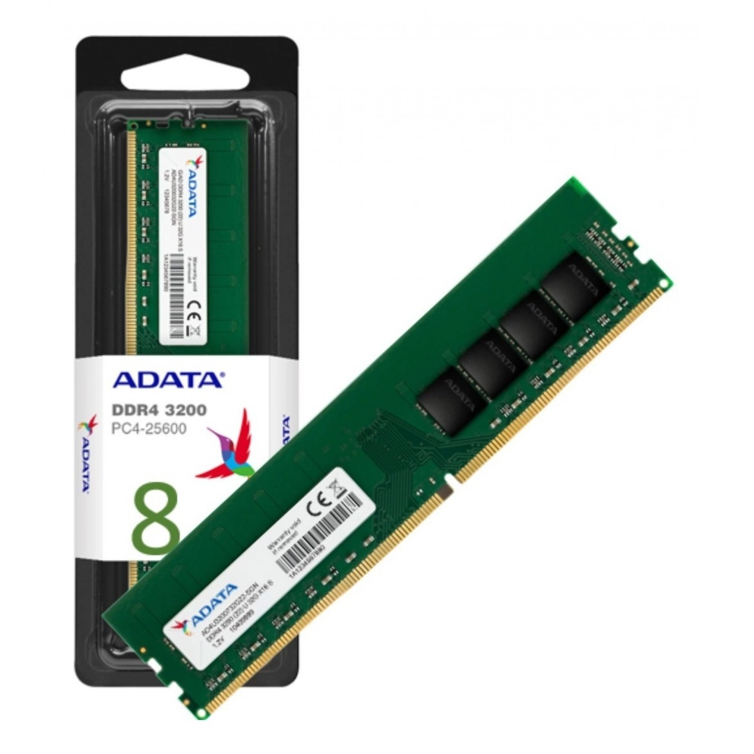 MEMORIA RAM UDIMM ADATA 8GB DDR4 3200MHZ CL22 1.2