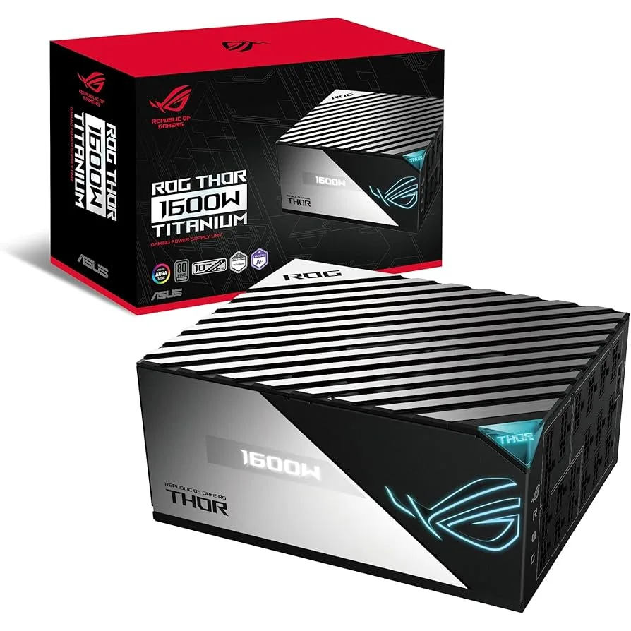 FUENTE 1600W ASUS 80 PLUS ROG THOR 1600T3 TITANIUM - Imagen 2