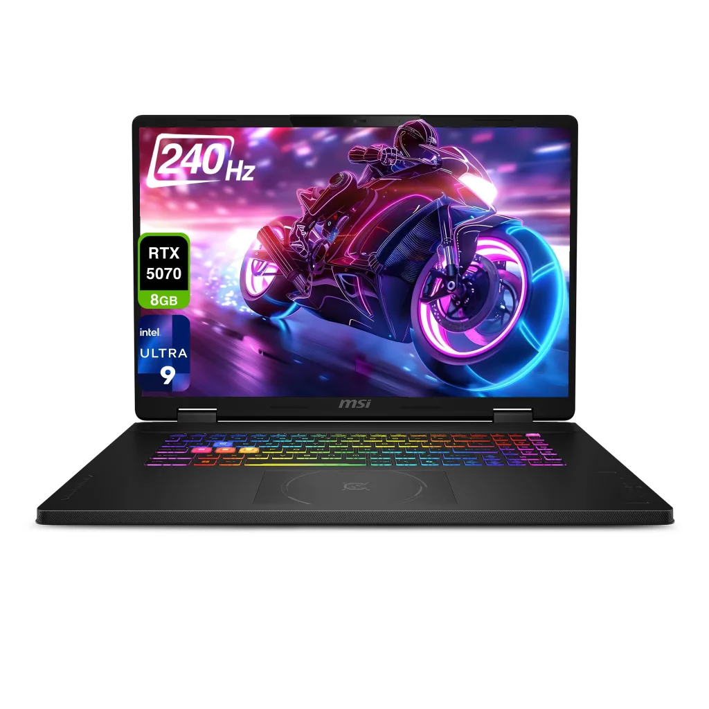 NOTEBOOK GAMER MSI CROSSHAIR ULTRA 9 275HX 32GB 512GB SSD 18" QHD RTX 5070 W11 EK26