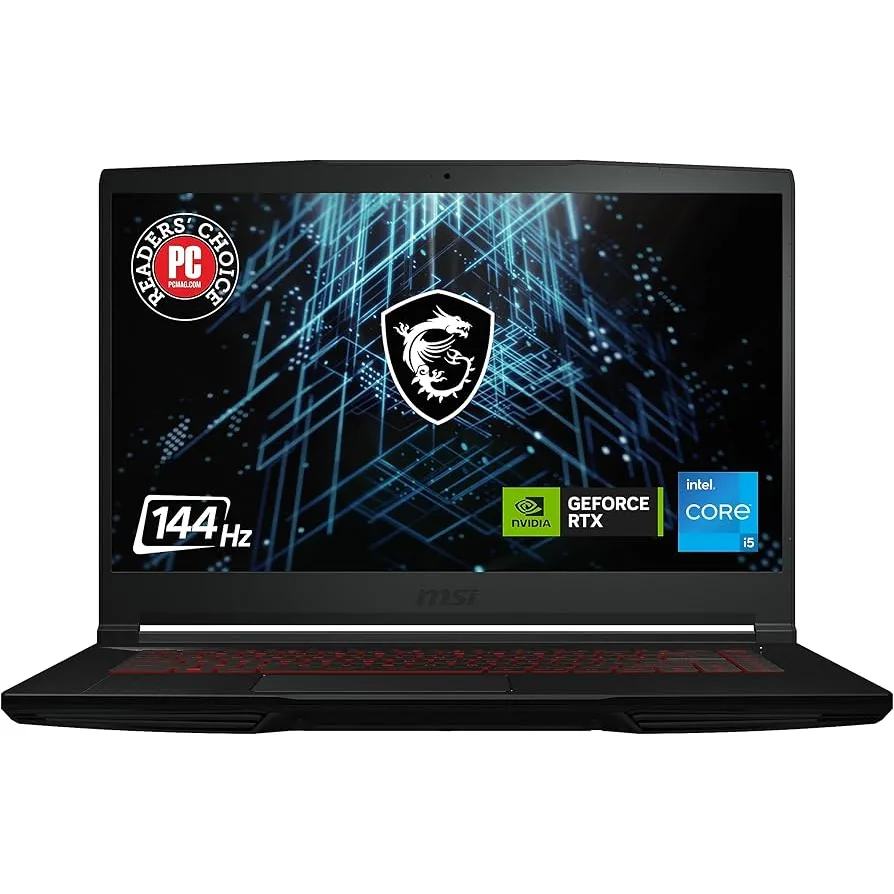 NOTEBOOK GAMER MSI GF63 THIN  GAMING Core™ i5-11500H 512GB SSD 16GB 15.6"44Hz IPS WIN11 NVIDIA® RTX3050 4096MB BLACK Backlit Keyboard BKP26