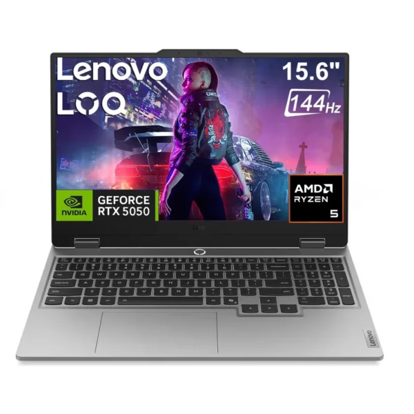 NOTEBOOK LENOVO LOQ 15AHP10 GAMING RYZEN™ 5 220 16GB 512GB SSD NVIDIA® RTX 5050 8GB 15.6" 144Hz