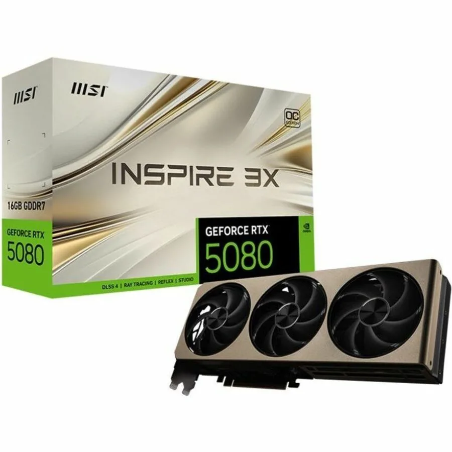 VGA 16GB RTX 5080 MSI INSPIRE 3X OC GDDR7