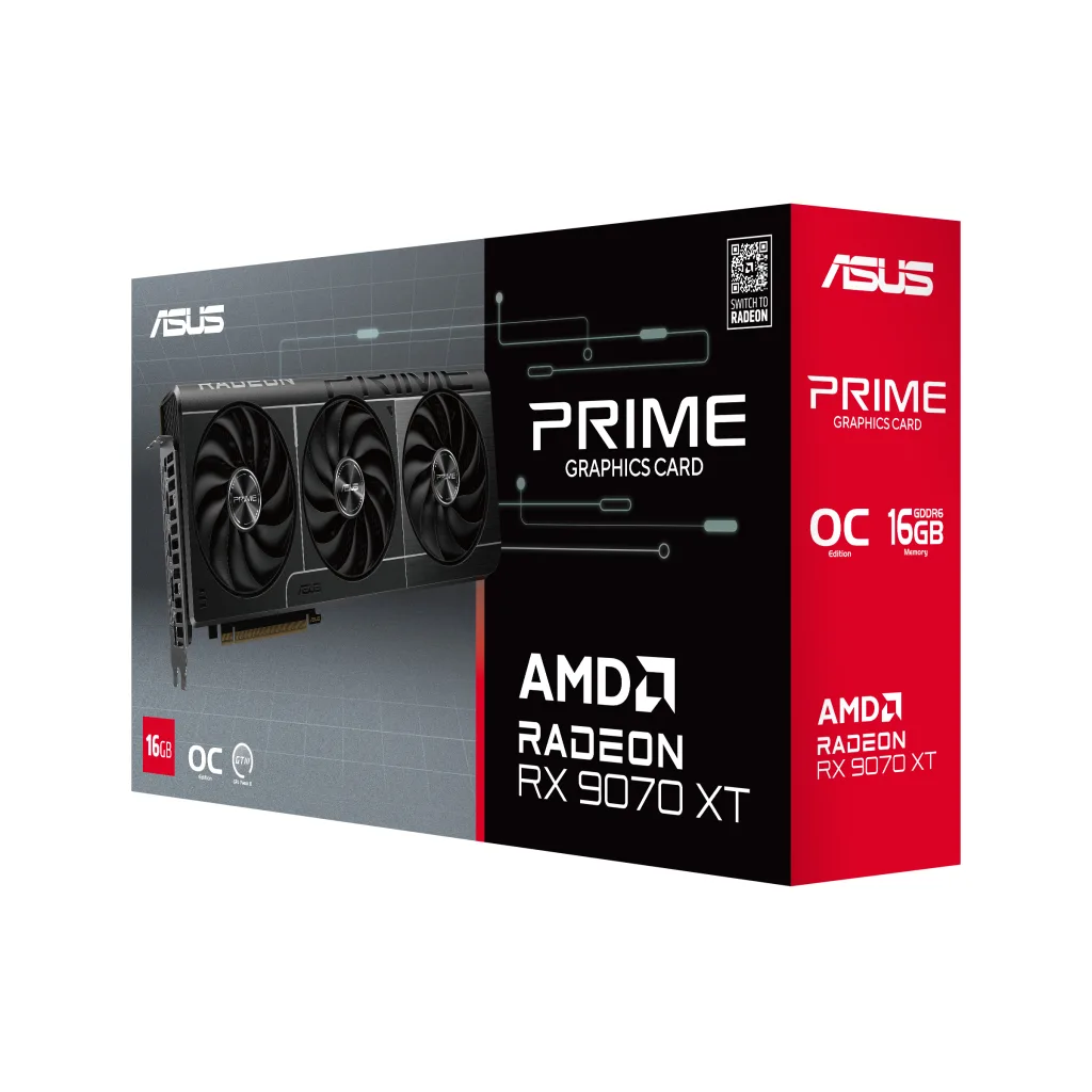 VGA 16GB RX 9070XT ASUS PRIME OC GDDR6