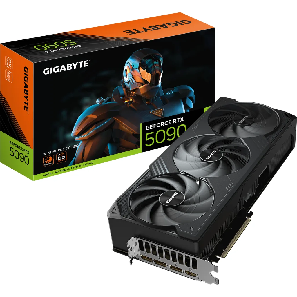 PLACA DE VIDEO 32GB RTX 5090 GIGABYTE WINDFORCE OC 32G