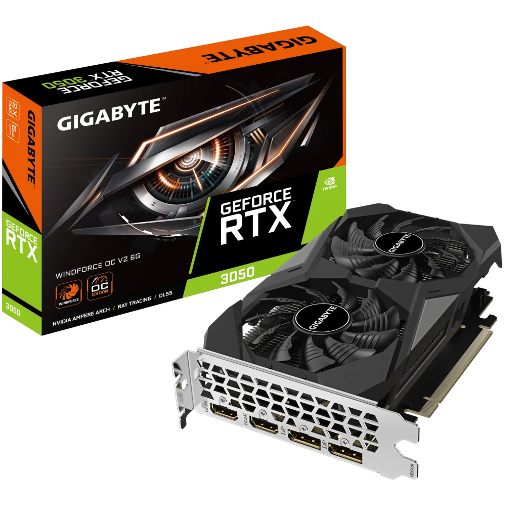 VGA 6GB RTX 3050 GIGABYTE WINDFORCE OC V2