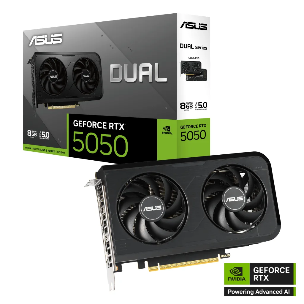 VGA 8GB RTX 5050 ASUS DUAL OC GDDR6