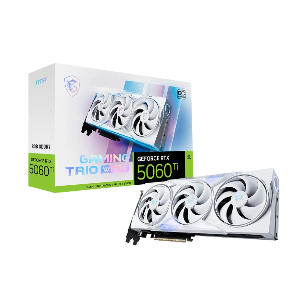 VGA 8GB RTX 5060 TI MSI GAMING TRIO OC WHITE