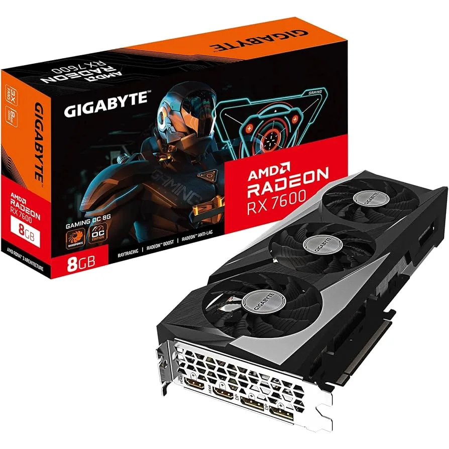VGA 8GB RX 7600 GIGABYTE GAMING OC 8GB