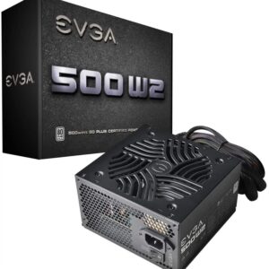 FUENTE GAMER EVGA 500W W2 80 PLUS