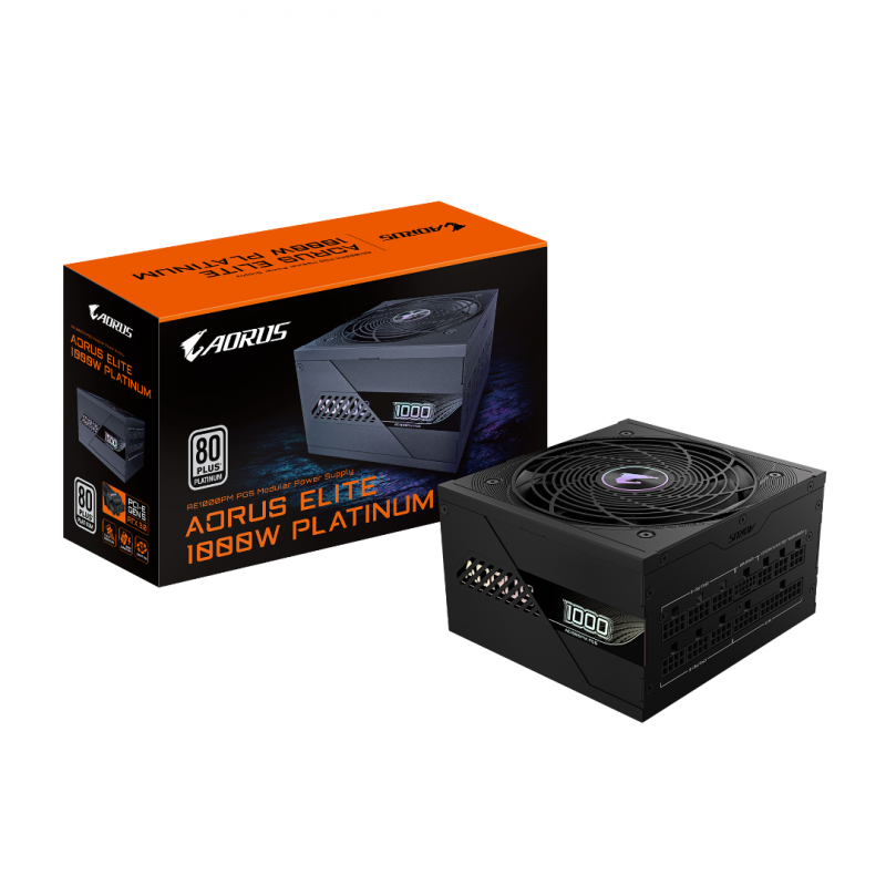 FUENTE GAMER GIGABYTE 1000W AORUS PG5 80 PLUS PLATINUM MODULAR ATX3.1