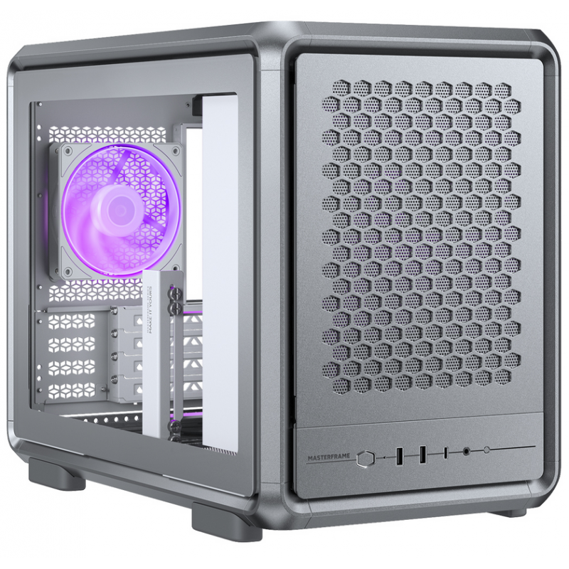 GABINETE COOLER MASTER 400 MASTER FRAME MESH SILVER