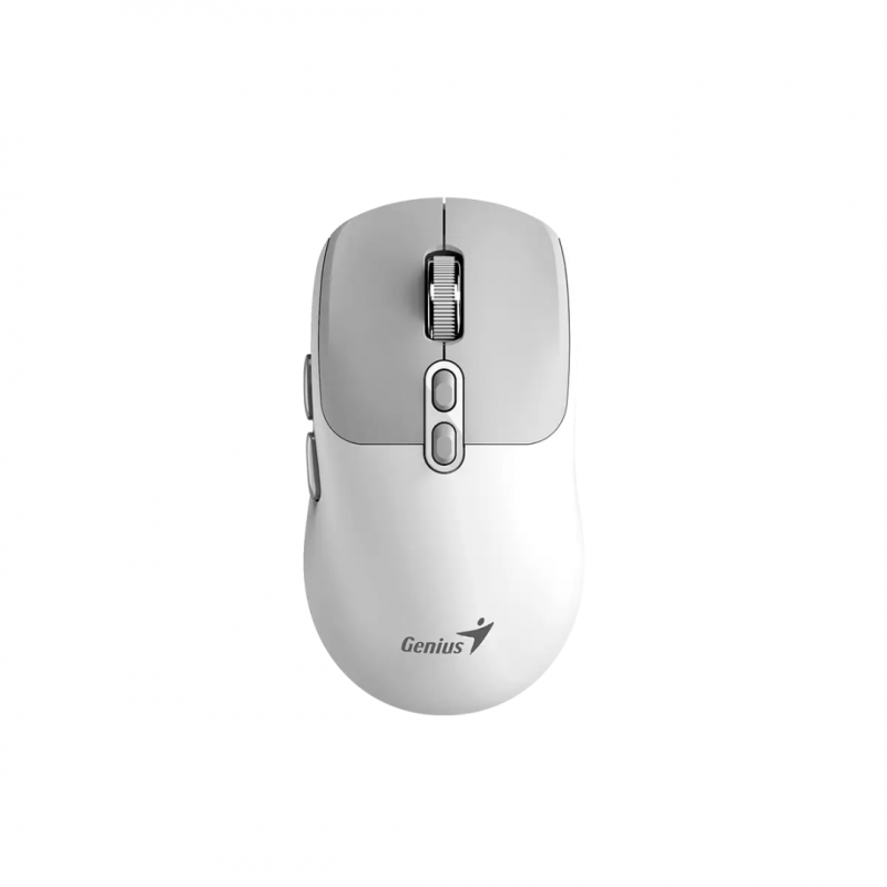 MOUSE WIRELESS GENIUS NX-8080S BT-2.4GHZ WHITE GREY