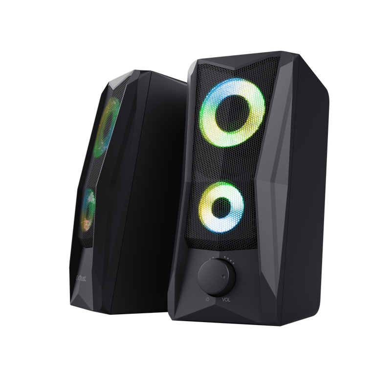 PARLANTE TRUST JAVV RGB SET BLACK 2.0 GXT606B