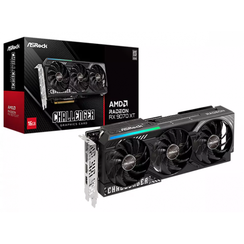 PLACA DE VIDEO ASROCK RX9070XT 16GB CHALLENGER