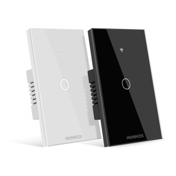 TECLA HUNNOX SMART TACTIL 1 CANAL NEGRO