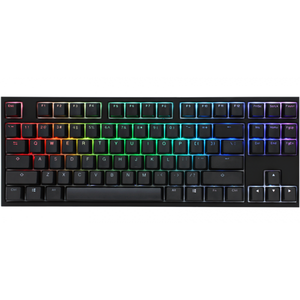 TECLADO GAMER DUCKY ONE 2 RGB TKL CHERRY MX RED DOUBLE SHOT PBT
