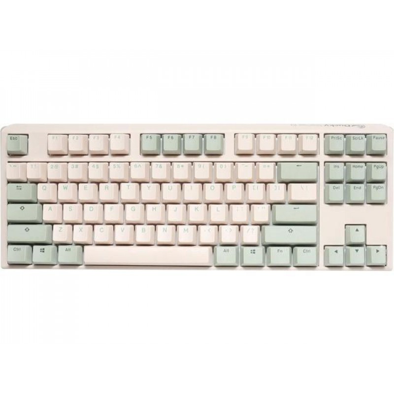 TECLADO MECANICO DUCKY ONE 3 MATCHA TKL HOTSWAP DOUBLE SHOT PBT QUACK CHERRY MX SILENT RED