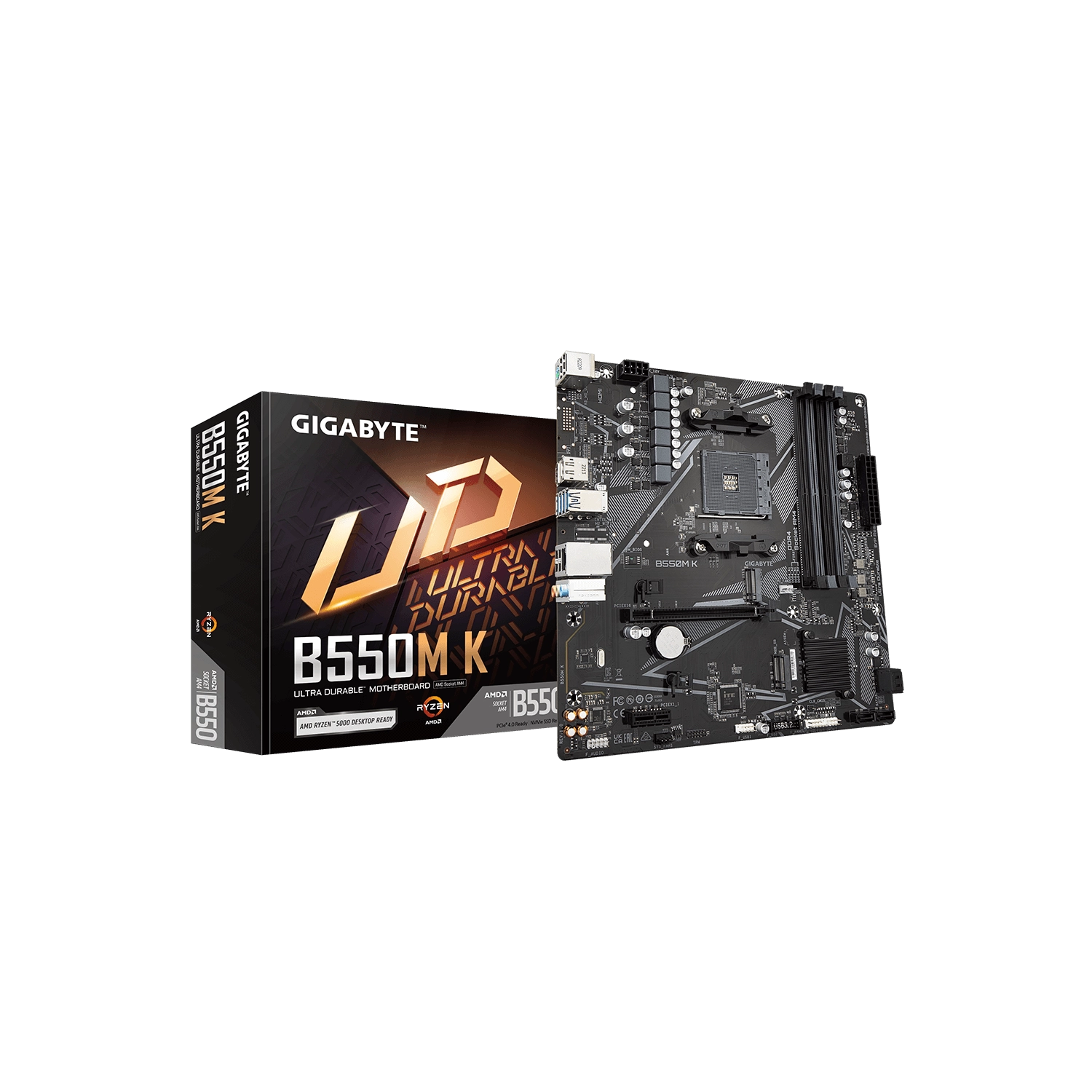 MOTHERBOARD GIGABYTE B550M K AM4 DDR4