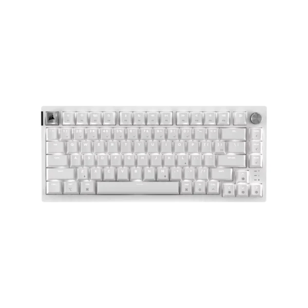 Teclado gamer mecanico Corsair K65 PLUS 75% RGB Mac/PC – Frost White