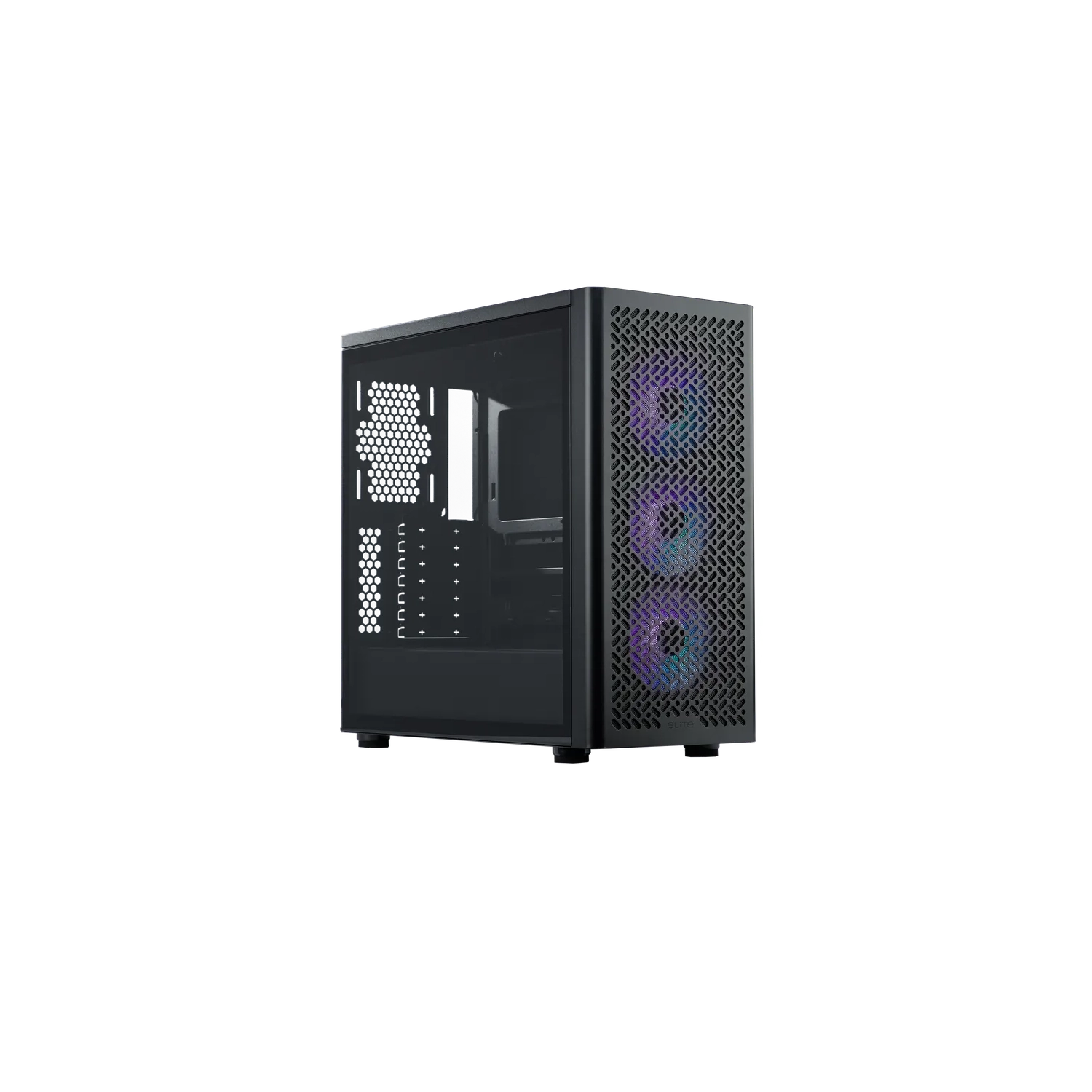 GABINETE COOLER MASTER ELITE 502 BLACK 3 FANS ARGB S/FUENTE