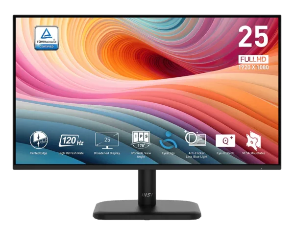 MONITOR MSI 24.5" PRO MP251L E2 (1920X1080) IPS 120HZ