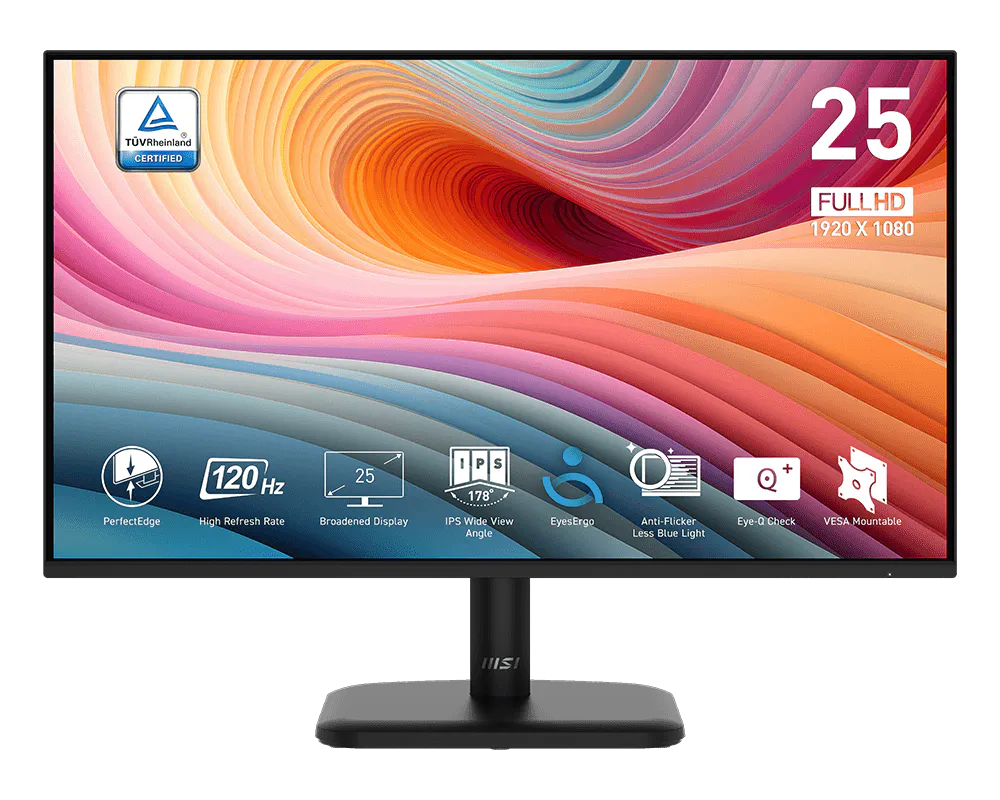 MONITOR MSI 24.5" PRO MP251L E2 (1920X1080) IPS 120HZ