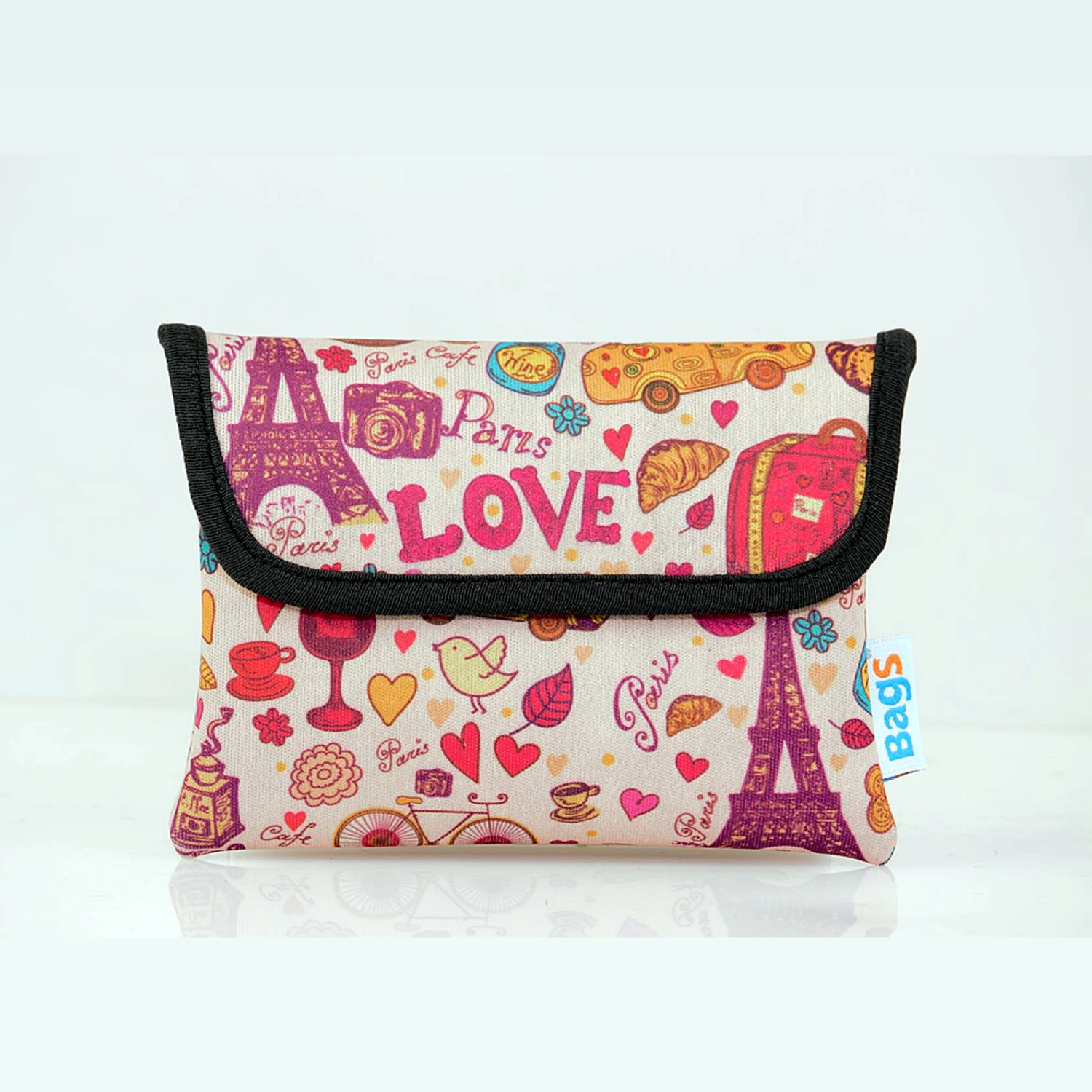 FUNDA P/DISCO EXTERNO BAGS FNGPS/CAM-LP LOVE PARIS ESTAMPADO