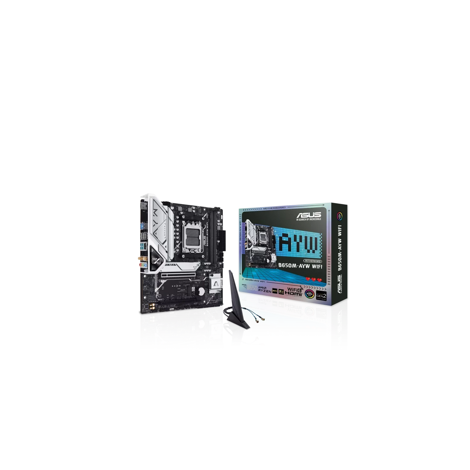 MOTHERBOARD ASUS B650M-AYW WIFI AM5 DDR5