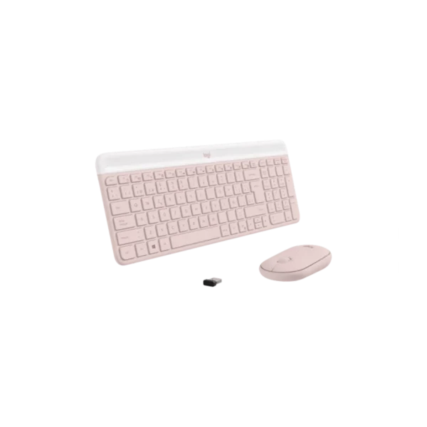 Combo Teclado y Mouse Logitech  Inalámbro MK470 Rosa
