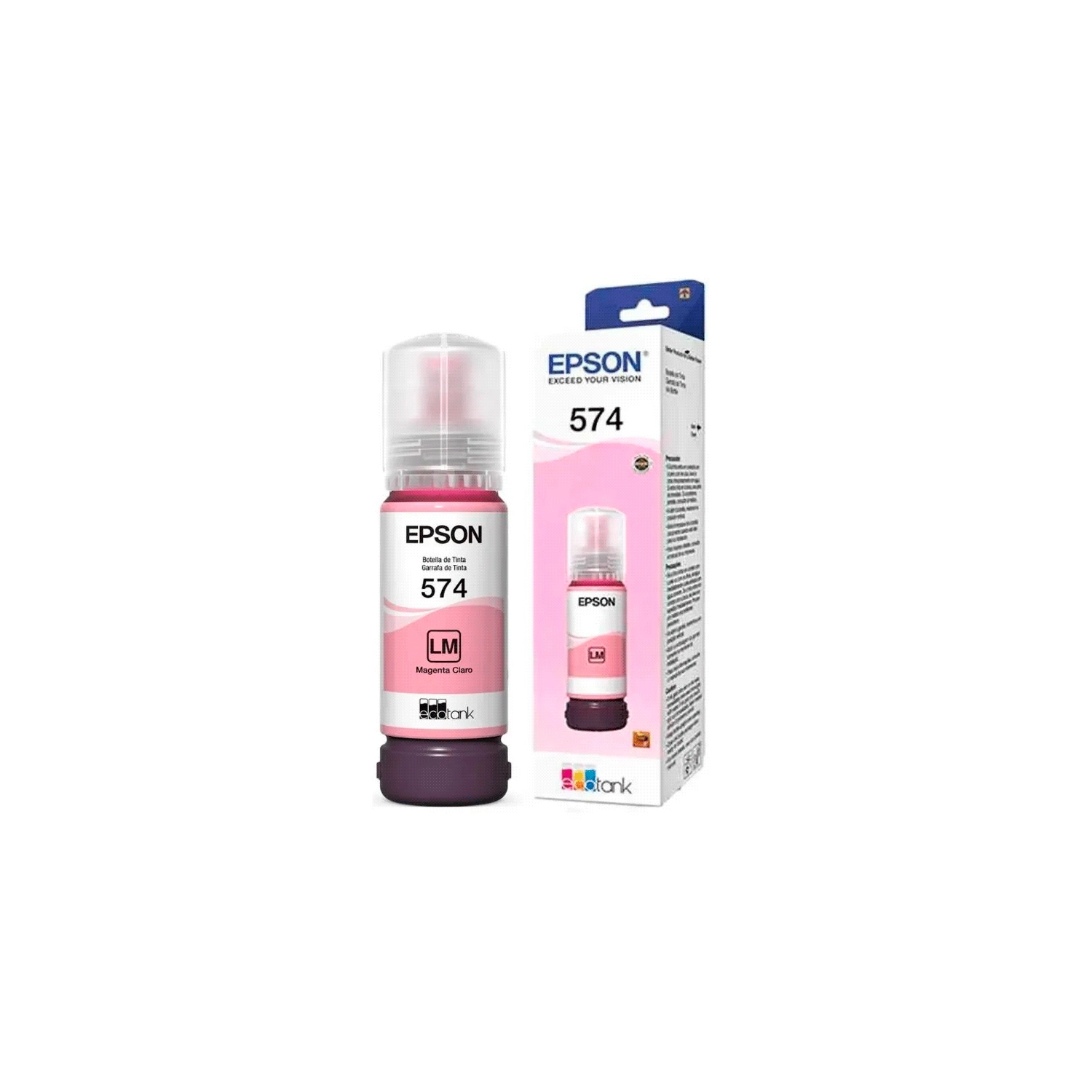 BOTELLA DE TINTA EPSON 574 MAGENTA CLARO