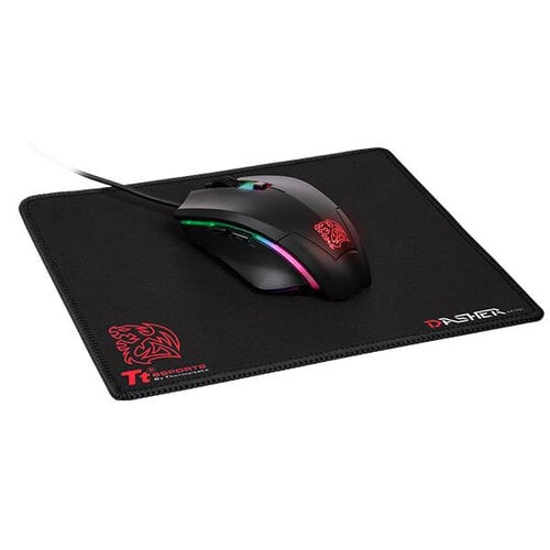 MOUSE TT TALON ELIT RGB 5000DPI + MOUSE PAD DASHER MINI BLACK (2660)